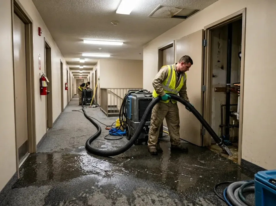 multi-unit-apartment-hallway-f-005 — frequently asked questions, Emergency Burst Pipe Water Extraction & Removal in Pine Lev…